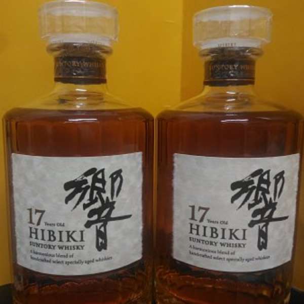 響17年 2支 hibiki 17 日本威士忌 有盒 當地都難揾