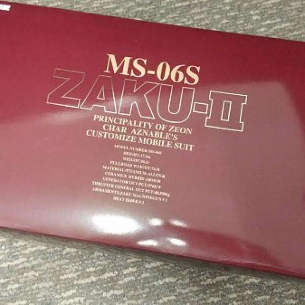 Bandai Zaku II MS-06S 紅彗星 1/60 PG Gundam Bandai not Tamiya 雙星