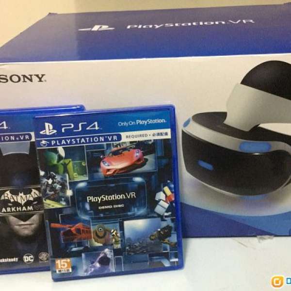99%新 香港行貨 Playstation VR PSVR PS4 連MOVE + Camera + 2 Games