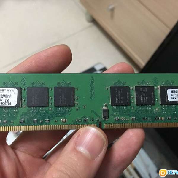 [低價出售] kingston DDR2 667 1gb ram 兩條