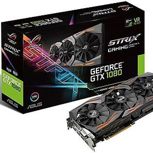 ASUS STRIX-GTX1080-8G DDR5X (有兩張, 可以行SLI)