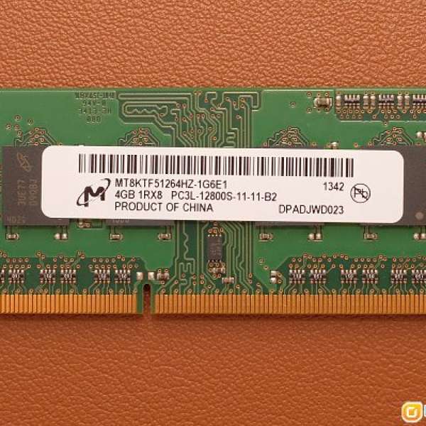 Micron DDR3L SDRAM 4GB 1600MT/s for notebook
