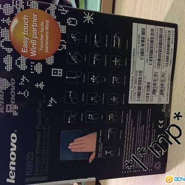 Lenovo 無線觸控板Wireless TouchPad (K5923) for Window 10手勢操作