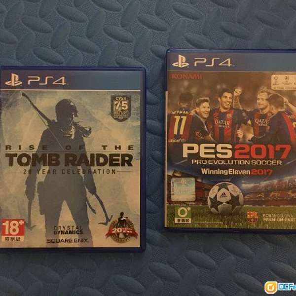PS4 行貨 PES2017 (winning eleven 2017), rise of the Tomb Raider