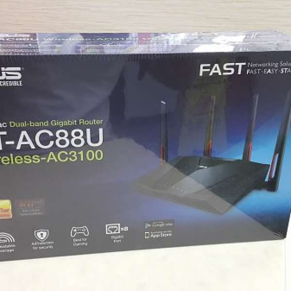 全新 ASUS Router RT-AC88U AC3100 Dual-band Gigabit