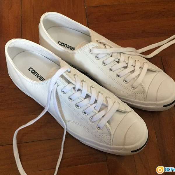 99% 新 白色皮converse jack purcell EU44.5