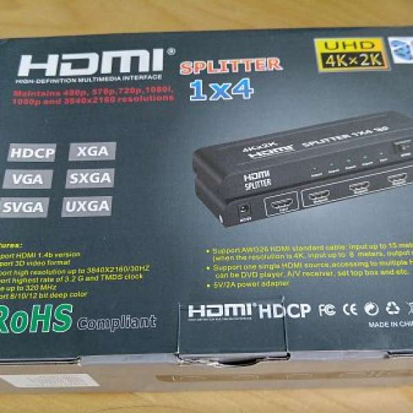 HDMI splitter 1=>4
