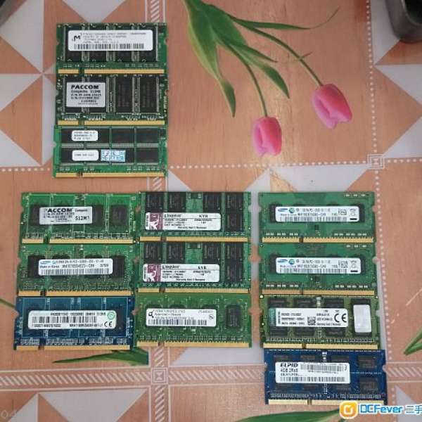 Notebook DDR / DDR2 / DDR3 RAM