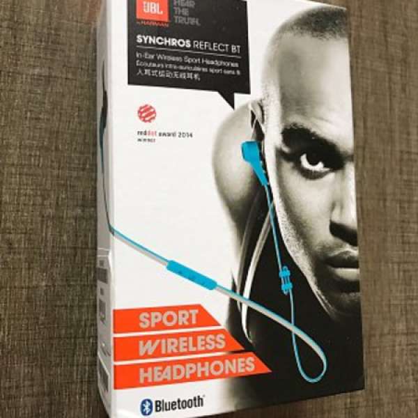 全新未開封 JBL Synchros Reflect BT Bluetooth Sports In-Ear Headphone 藍色無線耳...