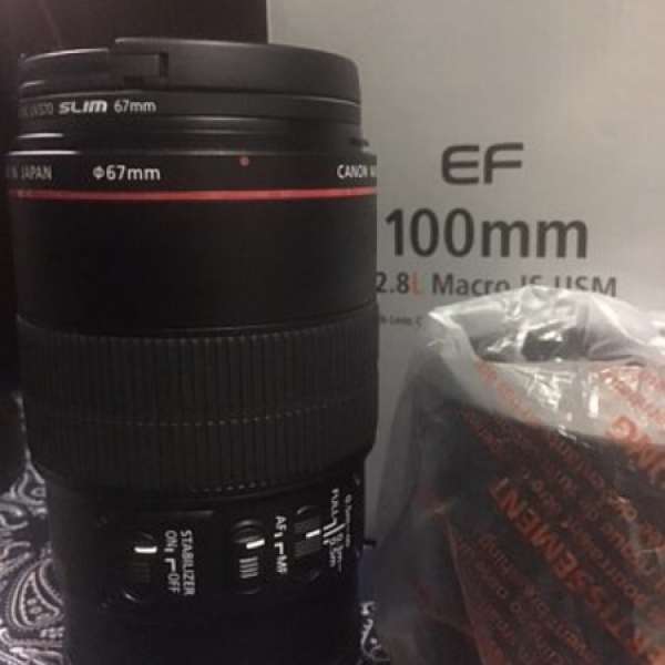 99% New Canon EF 100mm f/2.8L Macro IS USM