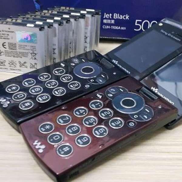 SonyEricsson W980 320萬象素 內置8GB 有藍牙黑銀色及黑色音樂手機２部