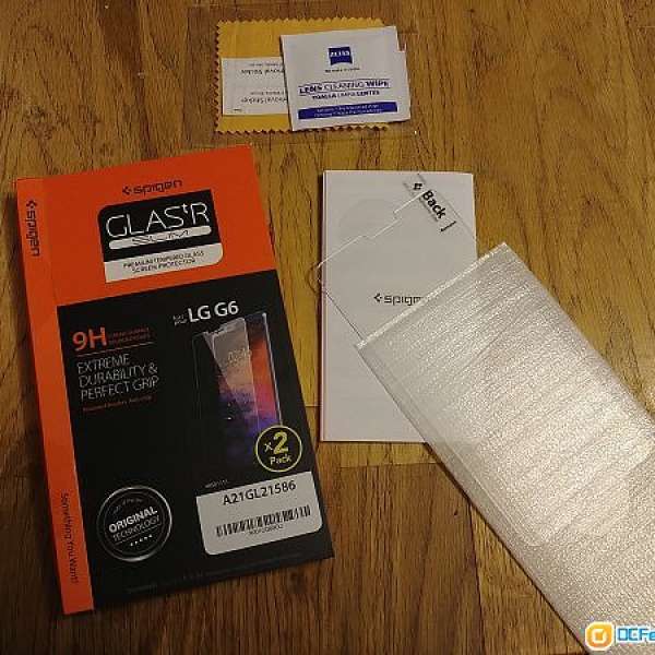 SPIGEN LG G6 TEMPERED GLASS SCREEN PROTECTOR 玻璃貼一片