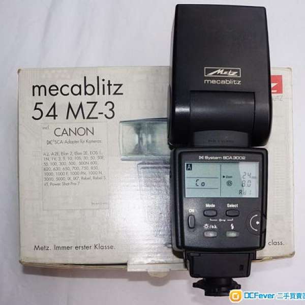 Metz 54MZ3 閃燈連 Canon 接腳 93% 新 色溫持續穩定