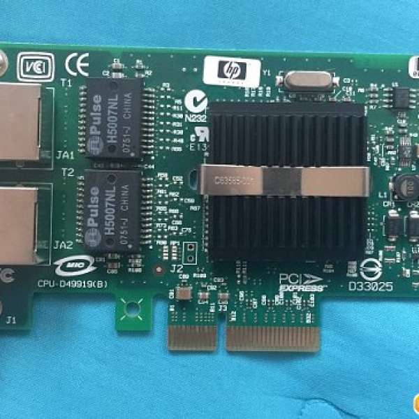 HP NC360T PCI-e dual port gigabit network card (Intel Chip Set)