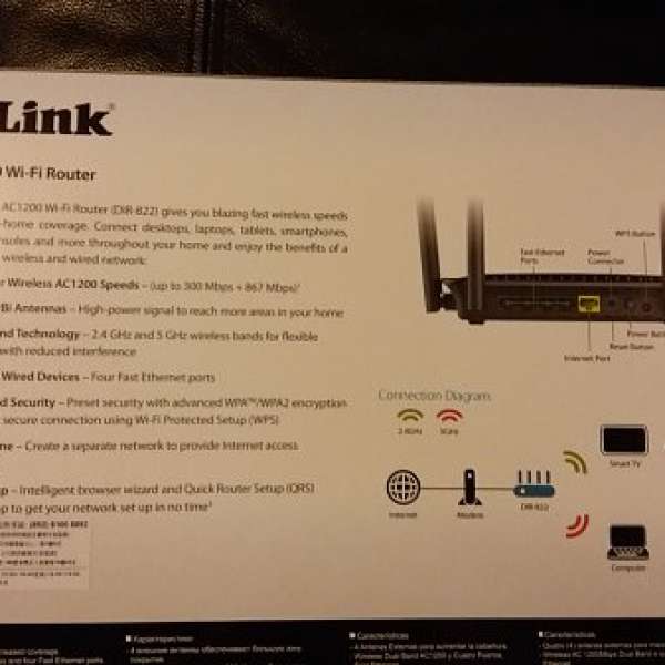 D Link AC1200 wifi Router