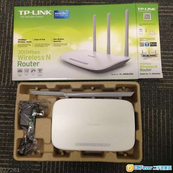 95% 新 TP-LINK TL-WR845N 300Mbps超廣域無限N路由器