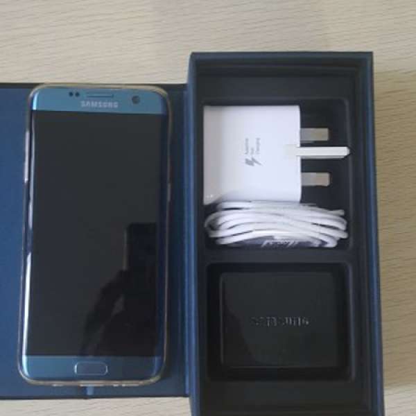 Samsung Galaxy S7 edge Coral Blue藍色  99%新 (保養到2018年1月1日)