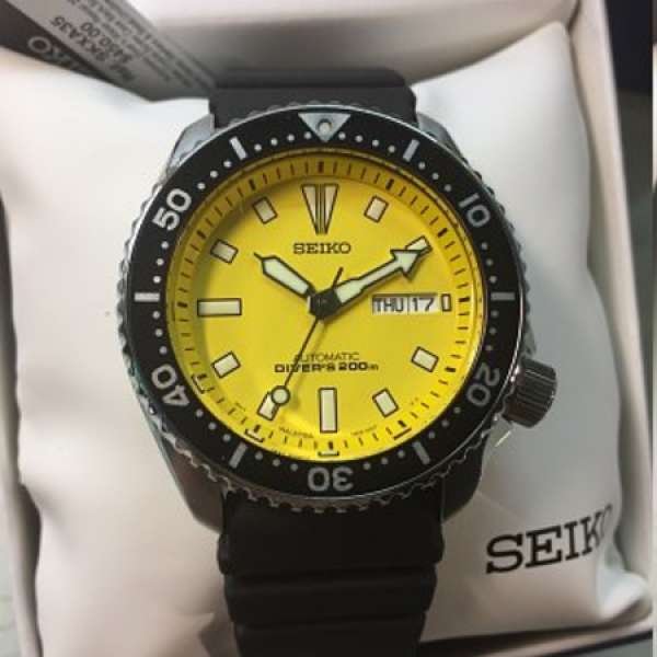 100%全新 SEIKO全自動潛水錶 DIVER skxa035 （黃底）