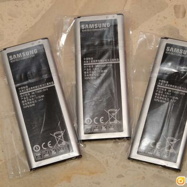 全新跟機未開 三星 Samsung GALAXY Note4 (Dual SIM)  SM- N9100 Battery 電池