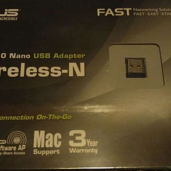 無線wifi手指 (有router功能) 全新Asus wifi USB