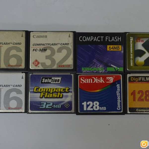 compact flash CF卡  1M 2M16MB 32 64 128mb 舊數碼單反半專業dc相機福音