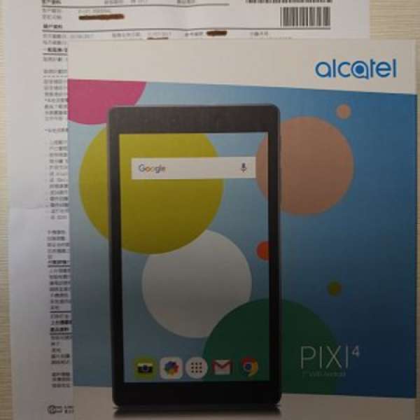 全新Alcatel Pixi 4 (7吋) (WIFI版) 1年保養白色行貨有"3"單平板電腦 Tablet Tab Pad