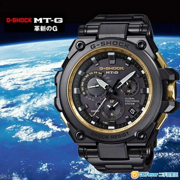 CASIO G-SHOCK MTG-G1000GB-1A (99.99%新) 黑金 MTG GPS