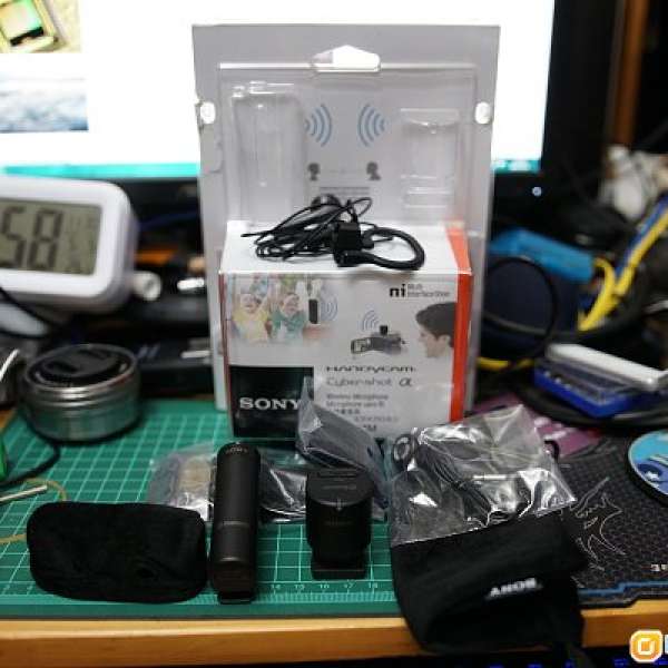 99%新 Sony ECM-W1M mic 無線咪 (A7 A6000 A6300 A6500 Handycam 可用)