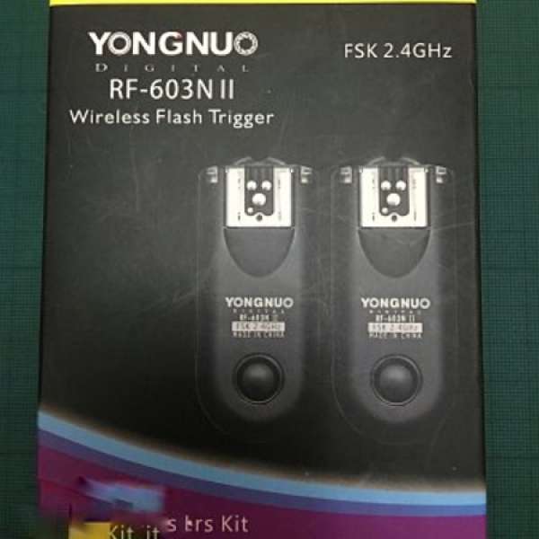 (FS) 3 個 Yongnuo RF-603 II Wireless Flash Triggers for Nikon