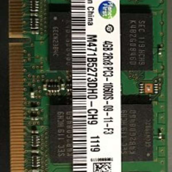 Samsung 4GB DDR3-1333 Notebook SO-DIMM Ram