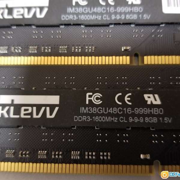 KLEVV Value DDR3 1600MHz 8GB x 2