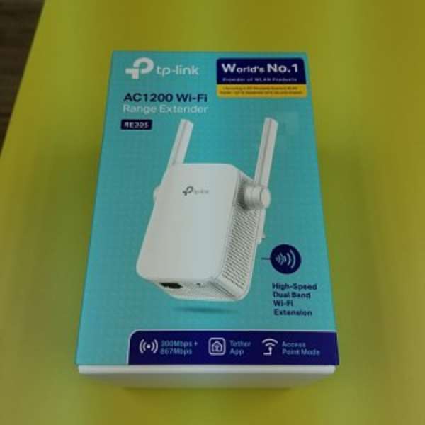 全新行貨 tp-link RE305 最新插牆式 AC1200 Universal Dual Band Range Extender