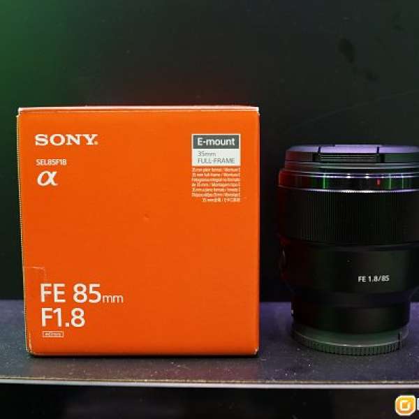 Sony E Mount FE 85mm F1.8 (9成新)