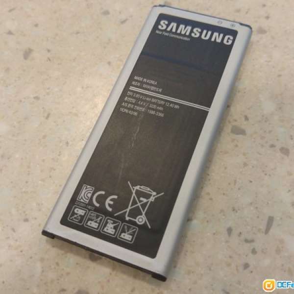 Samsung Note4 二手原裝電池  單卡專用
