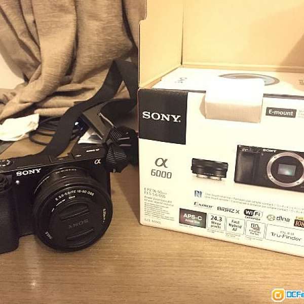 95%新Sony A6000 Kit Set連16～50mm齊盒齊單行貨有保養