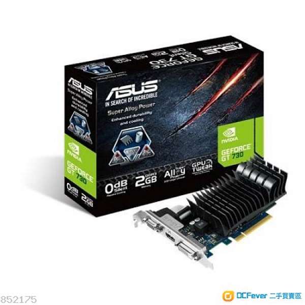 全新未用Asus GT 730 2GD3有盒有單有保養