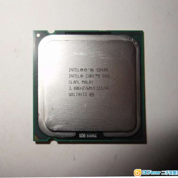 Intel Core 2 Duo E8400 3.0GHz 6M 1333MHz LGA775 雙核CPU!