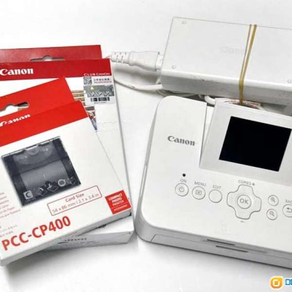 合小朋友生日party 9成新靚仔無盒 Canon CP900 Printer WIFI加2R相紙架連一盒原裝2R...