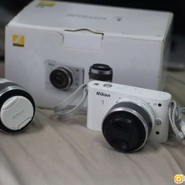 90%New Nikon 1 J1 全白機 雙鏡