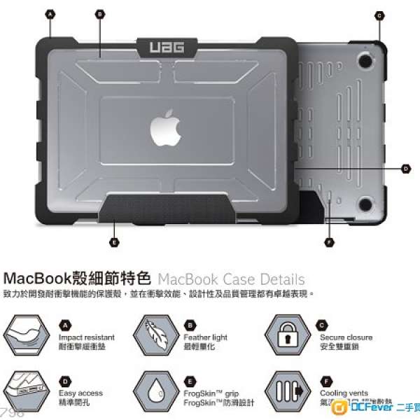 90% NEW UAG case for MacBook Pro 13吋 2014mid 耐衝擊保護殼