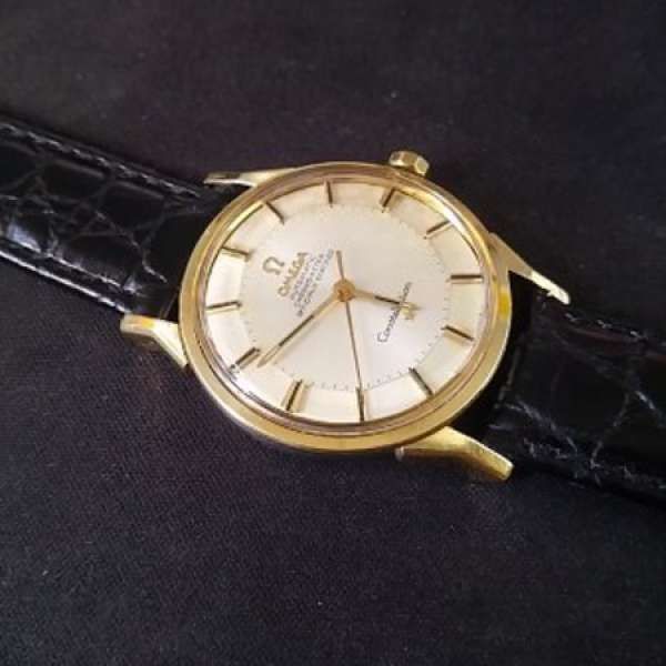 OMEGA PIE PAN CONSTELLATION AUTOMATIC CHRONOMETER CAL 551罕有K金套曲耳八掛面星...