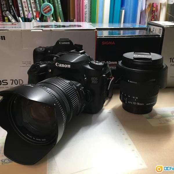 Canon 70D, Sigma 17-50mm F2.8 EX DC OS, EFS 10-18mm