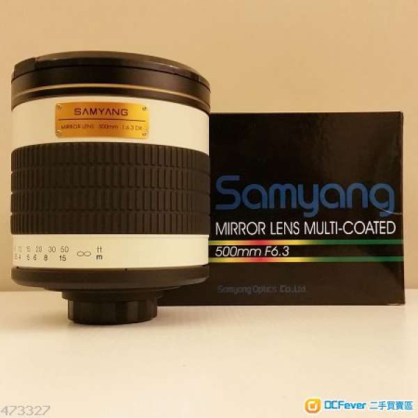 三陽 Samyang 500mm F6.3 Mirror Reflex lens 反射鏡