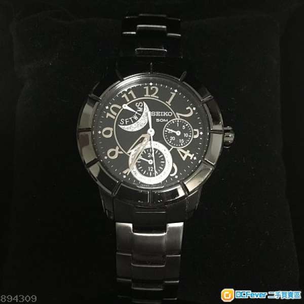 Seiko精工Criteria系列石英黑色鋼錶SPA786P1