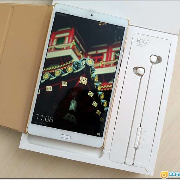 Huawei Mediapad M3 8.4 LTE 64GB，99新，保護貼+書籍式保護套
