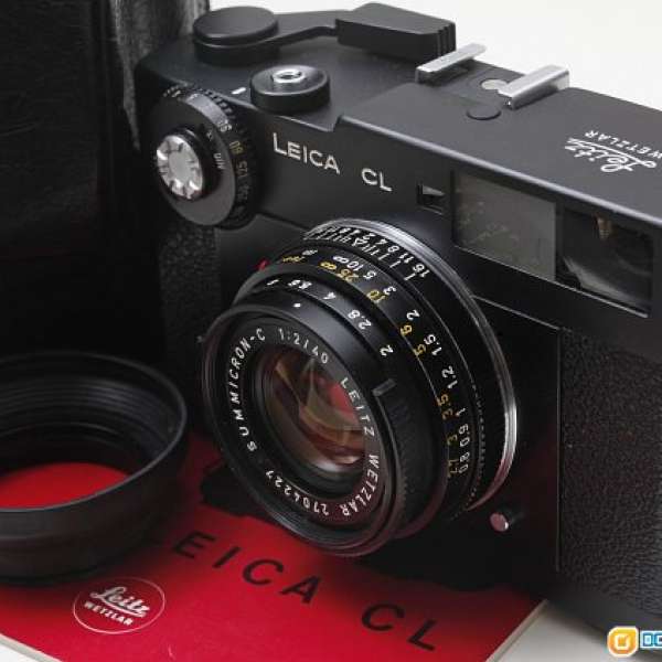 Leica CL(後期版)全機械旅行機皇，測光準確媲美M6，連西德小七妹 Summicron-C 40/2...