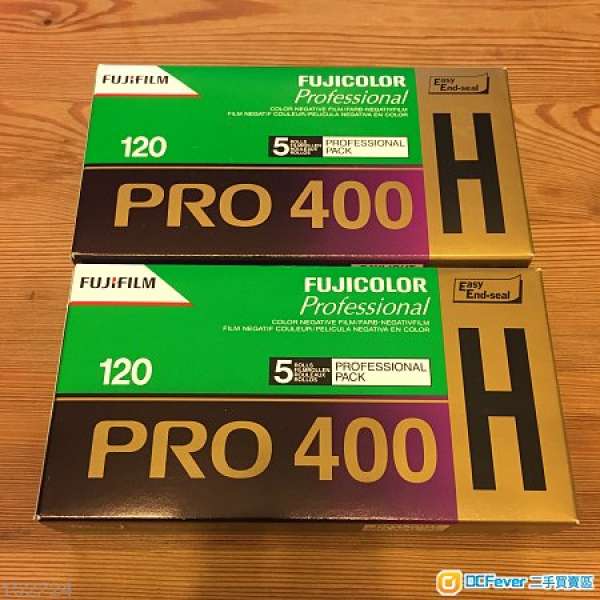 [過期菲林] Fujifilm Pro400H 120負片 2盒(共10筒)