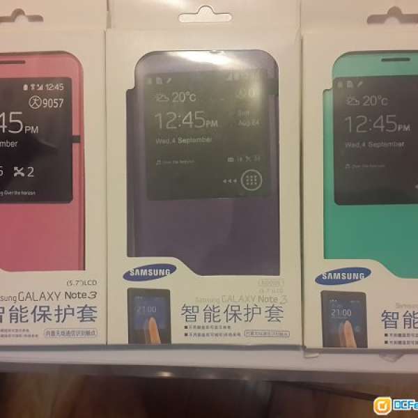 三星Samsung Galaxy Note 3 智能保護套 N9005 全新 紫/綠/桃紅 各一