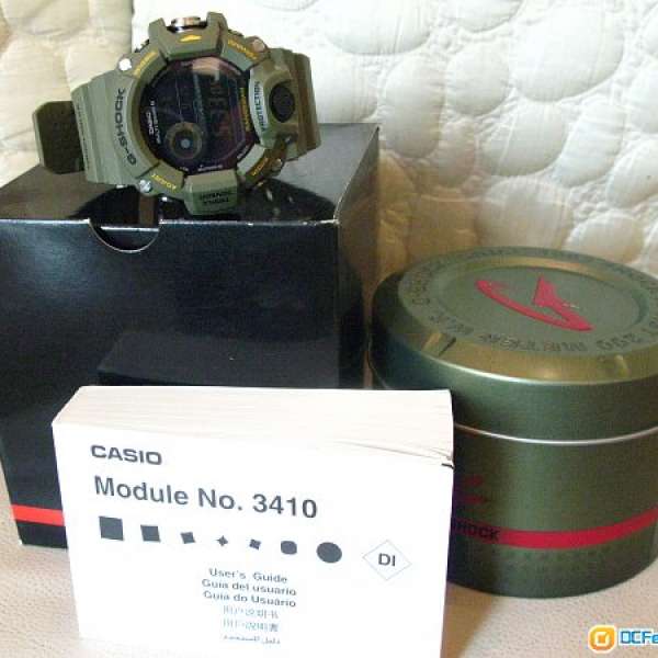 Casio g-shock GW-9400-3 rangman 綠貓