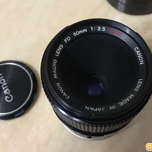 Canon FD 50mm 3.5 Macro SSC 送FD25 extension tube (95%新)